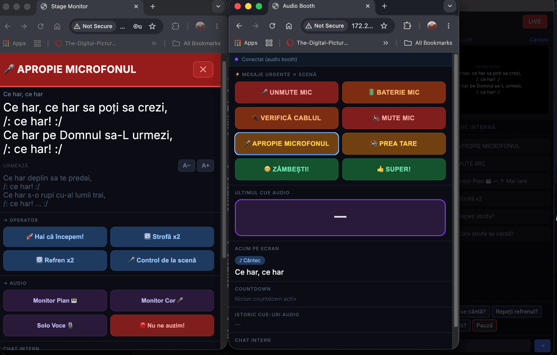 Operator panel